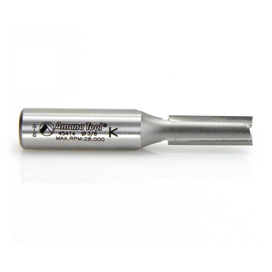 Amana Tool. Carbide Tipped Straight Plunge Router Bit | 2 Flute | 445414