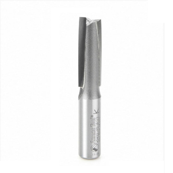 Amana Tool. 3° Production Shear Straight Plunge Router Bit | 2 Flute | 1⁄2 Dia x 1 1⁄2 x 1⁄2" Shank | 45422-PS