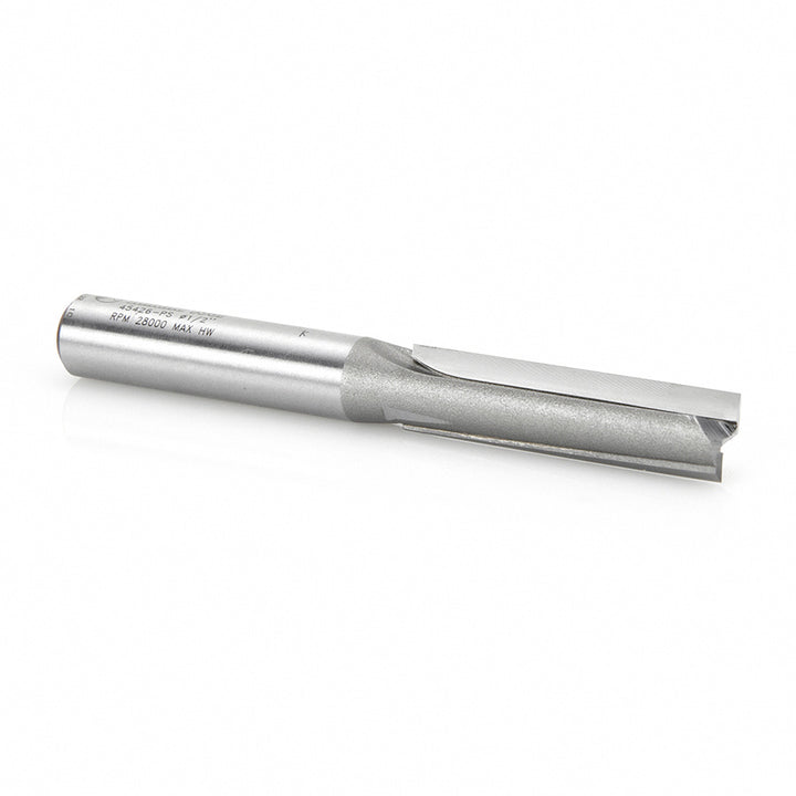 Amana Tool. 3°Production Shear Straight Plunge Router Bit | 2 Flute | 1⁄2 Dia x 2" x 1⁄2 Shank | 45426-PS