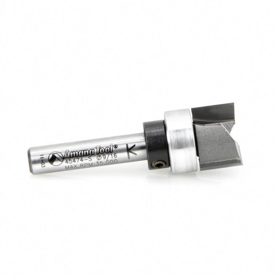 Amana Tool. Dado Clean Out | Various Dia x 1⁄4 x 1⁄4" Shank with Upper BB | 45474-S