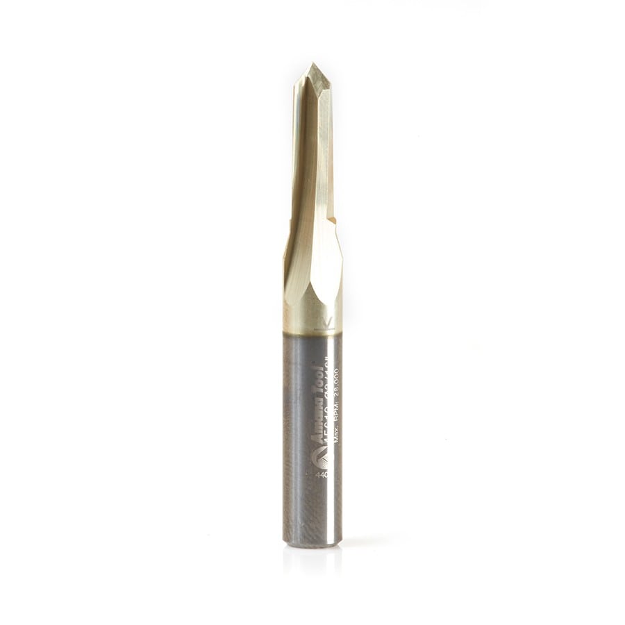 Amana Tool. 90° Engraving CNC Router Bits for V Grooving | 3⁄16 Dia x 5⁄8 x 1⁄4 Shank | 45610