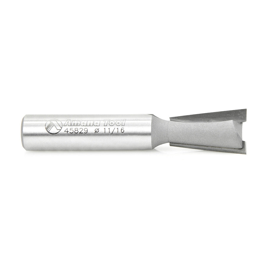 Amana Tool. Dovetail Router Bit | 8°x 11⁄16 Dia x 1.025 x 1⁄2" Shank | 45829