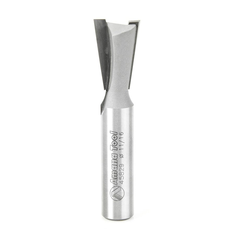 Amana Tool. Dovetail Router Bit | 8°x 11⁄16 Dia x 1.025 x 1⁄2" Shank | 45829