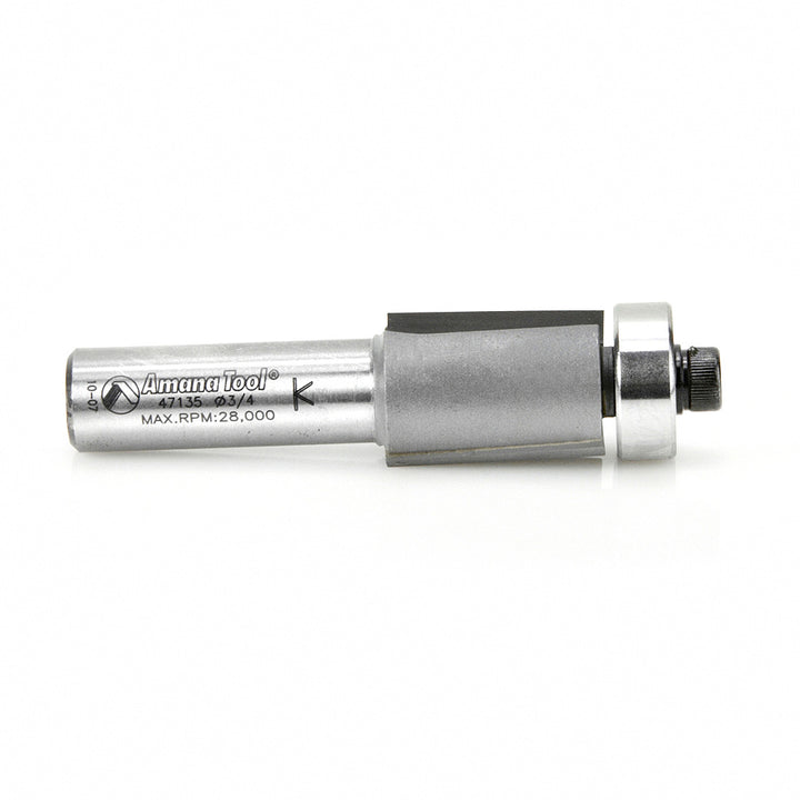 Amana Tool. 3 Degree Shear Router Bit | 3⁄4 Dia x 1 x 1⁄2"Shank | Down-Shear | 47135