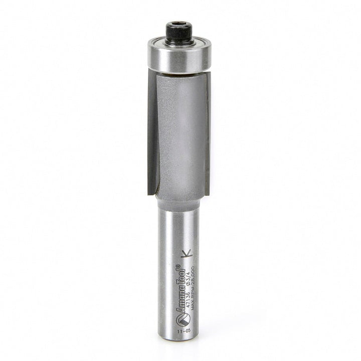 Amana Tool. 3 Degree Shear Router Bit | 3⁄4 Dia x 1 1⁄2 x 1⁄2"Shank | Down-Shear | 47136