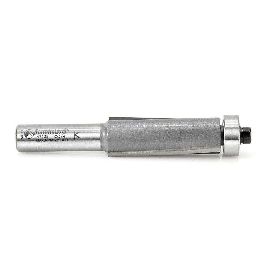 Amana Tool. 3 Degree Shear Router Bit | 3⁄4 Dia x 2 x 1⁄2"Shank | Down-Shear | 47138