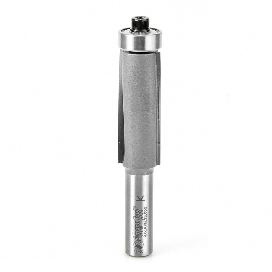 Amana Tool. 3 Degree Shear Router Bit | 3⁄4 Dia x 2 x 1⁄2"Shank | Down-Shear | 47138