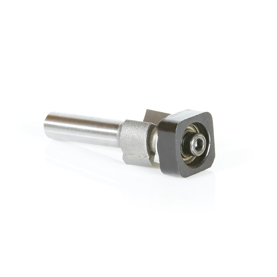 Amana Tool. Laminate Trimmer with Euro Square Bearing Router Bit | 1⁄2 Dia x 19⁄64 x 1⁄4"Shank | 47147