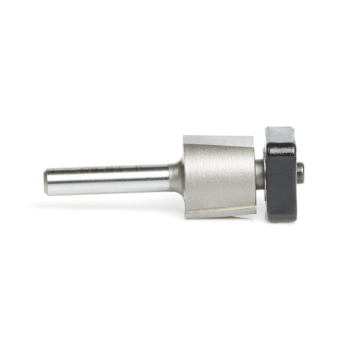 Amana Tool. Laminate Trimmer with Euro Square Bearing Router Bit | 3⁄4 Dia x 5⁄8 x 1⁄4"Shank | 47148