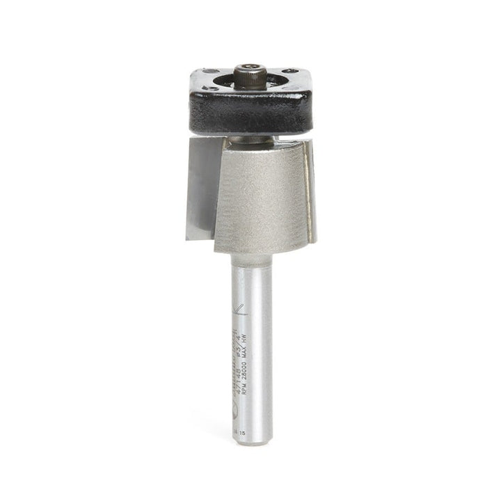 Amana Tool. Laminate Trimmer with Euro Square Bearing Router Bit | 3⁄4 Dia x 5⁄8 x 1⁄4"Shank | 47148