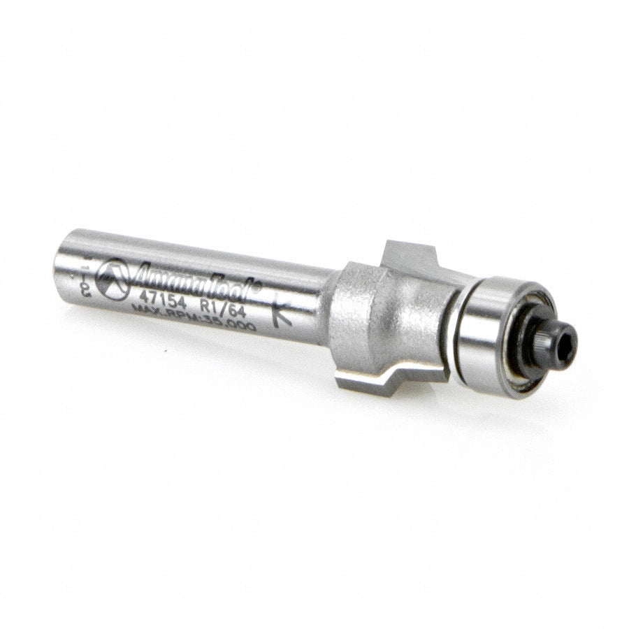 Amana Tool. No-File Router Bit | 1⁄2 Dia x 3⁄8 x 1⁄4" Shank | 47154