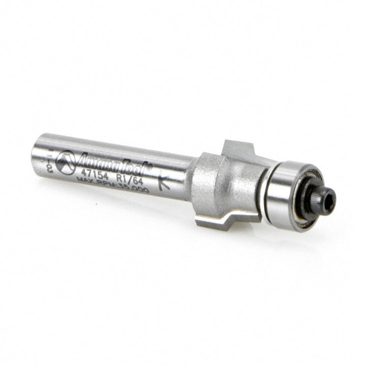Amana Tool. No-File Router Bit | 1⁄2 Dia x 3⁄8 x 1⁄4" Shank | 47154
