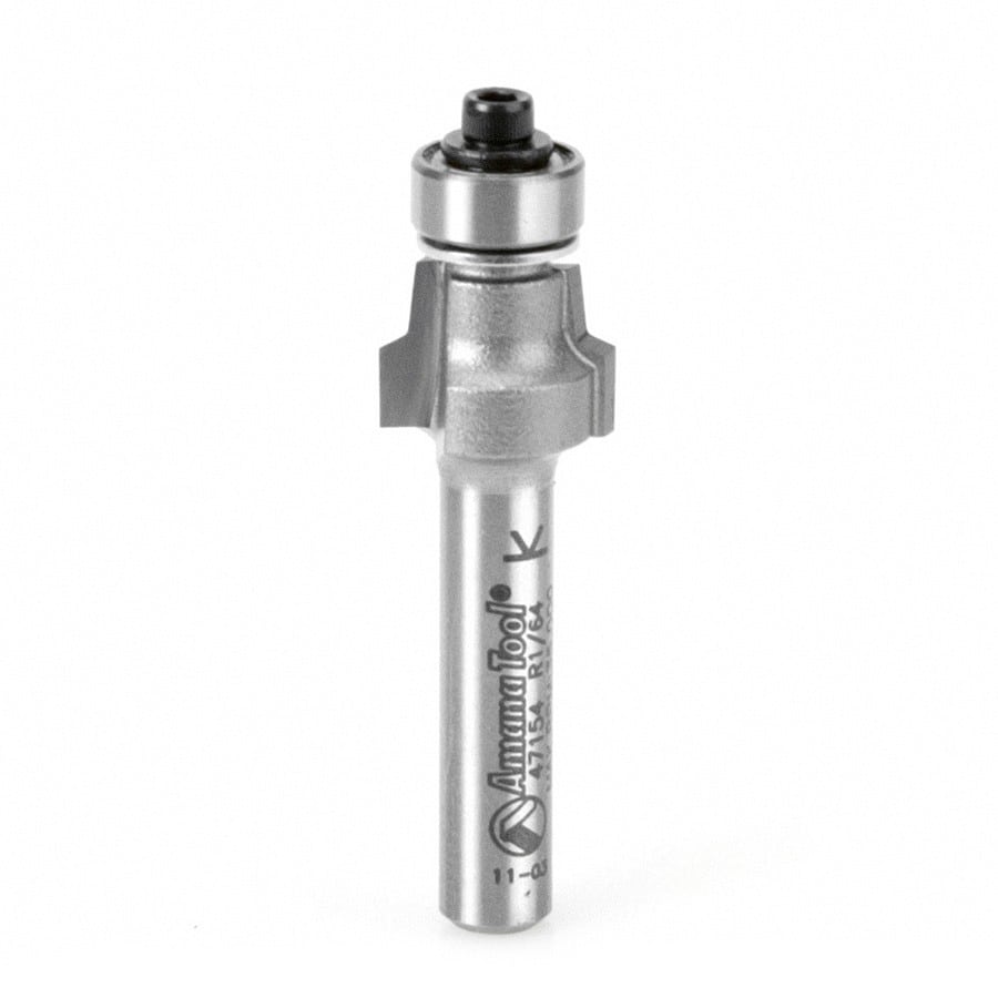 Amana Tool. No-File Router Bit | 1⁄2 Dia x 3⁄8 x 1⁄4" Shank | 47154