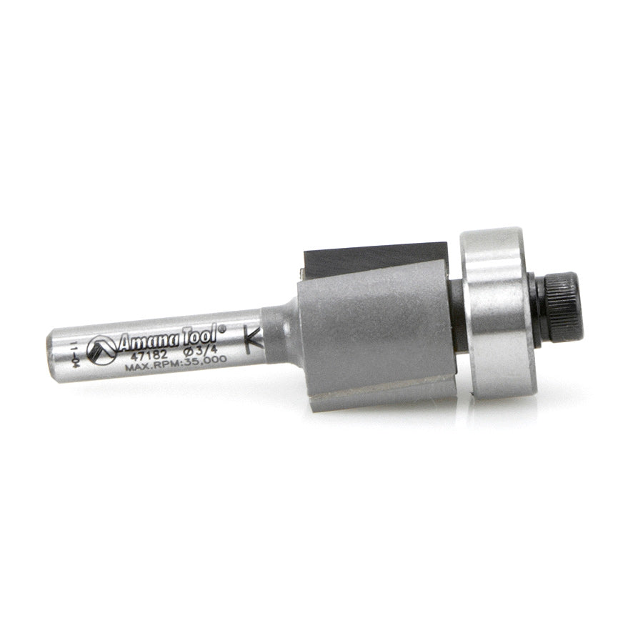 Amana Tool. Dynabit Laminate Trim Router Bit | 3⁄4 Dia x 5⁄8 x 1⁄4"Shank | 47182