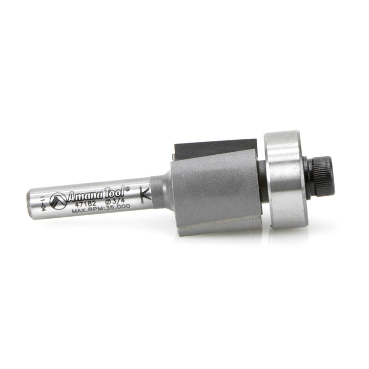 Amana Tool. Dynabit Laminate Trim Router Bit | 3⁄4 Dia x 5⁄8 x 1⁄4"Shank | 47182