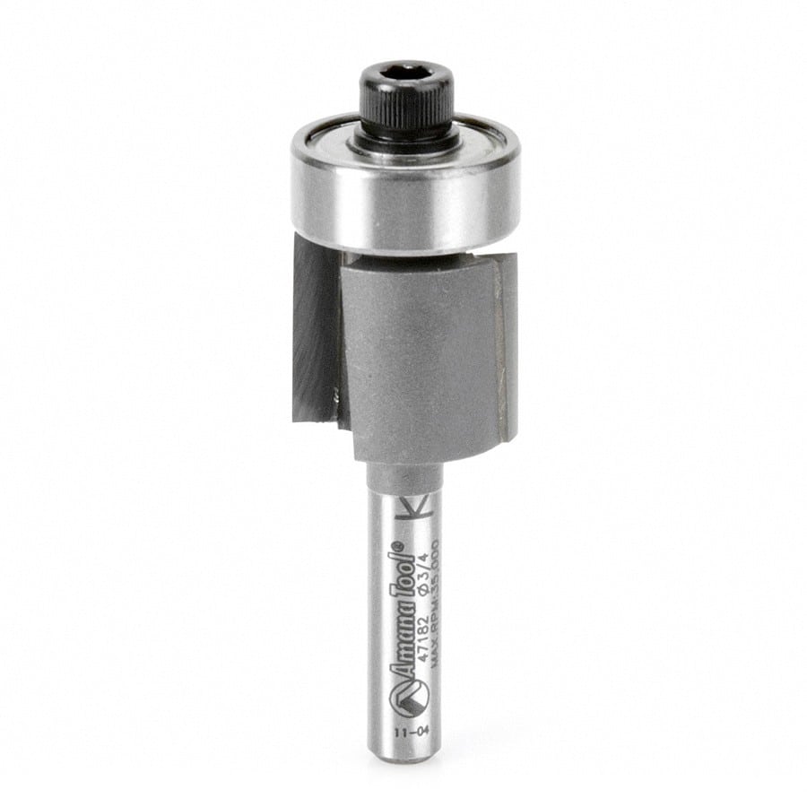 Amana Tool. Dynabit Laminate Trim Router Bit | 3⁄4 Dia x 5⁄8 x 1⁄4"Shank | 47182