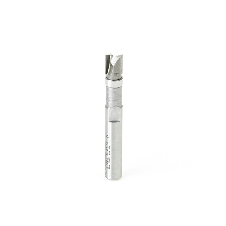 Amana Tool. Flush Trim Plunge Router Bit | 1⁄4 Dia x 1⁄4 x 1⁄4" Shank with Upper BB | 47224-S