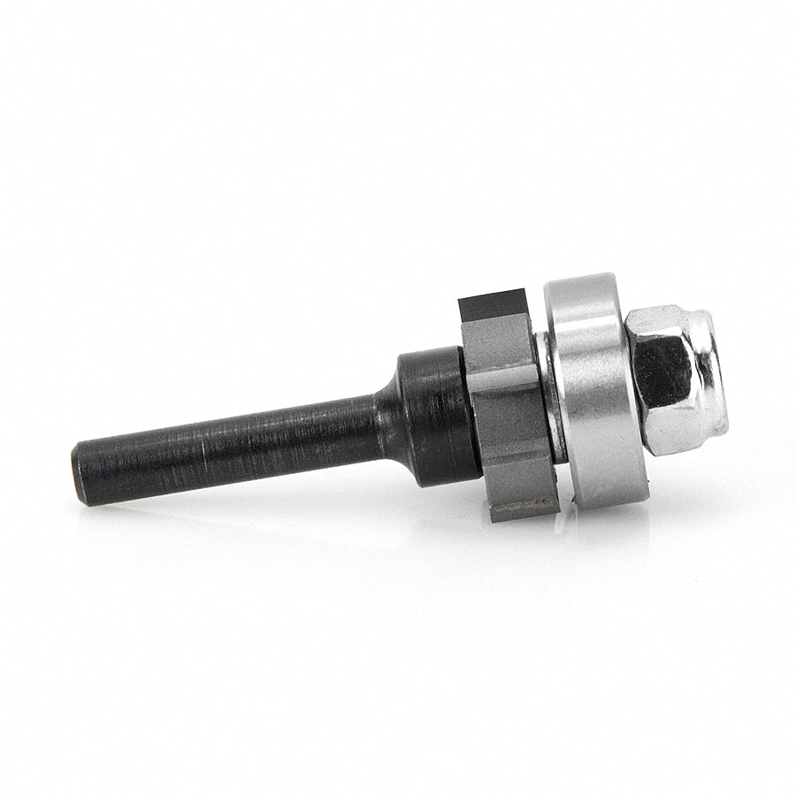 Amana Tool. 4 Wing Flush Trim Single Bevel Cutter Assembly | 7⁄8 Dia x 1⁄4 x 1⁄4" Shank | 47400