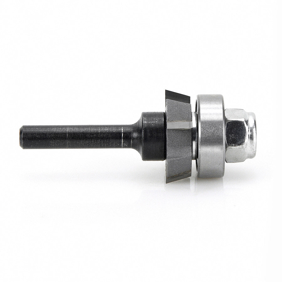 Amana Tool. 4 Wing Single Bevel Trim Cutter Assembly | 15°x 1" Dia x 1⁄4 x 1⁄4 Shank | 47404