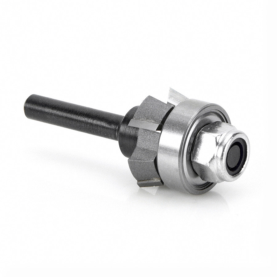 Amana Tool. 4 Wing Single Bevel Trim Cutter Assembly | 15°x 1" Dia x 1⁄4 x 1⁄4 Shank | 47404