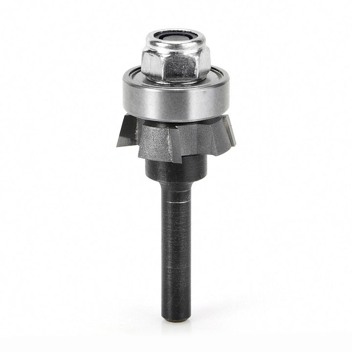 Amana Tool. 4 Wing Single Bevel Trim Cutter Assembly | 15°x 1" Dia x 1⁄4 x 1⁄4 Shank | 47404