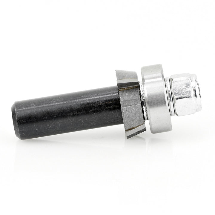 Amana Tool. 4 Wing Single Bevel Trim Cutter Assembly | 15°x 1" Dia x 1⁄4 x 1⁄2 Shank | 47406