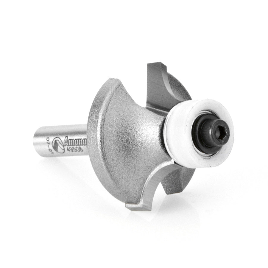 Amana Tool. Corner Rounding Router Bit | 5⁄16 Radius x 1 1⁄8 Dia x 1⁄2 x 1⁄4"Shank | 49508
