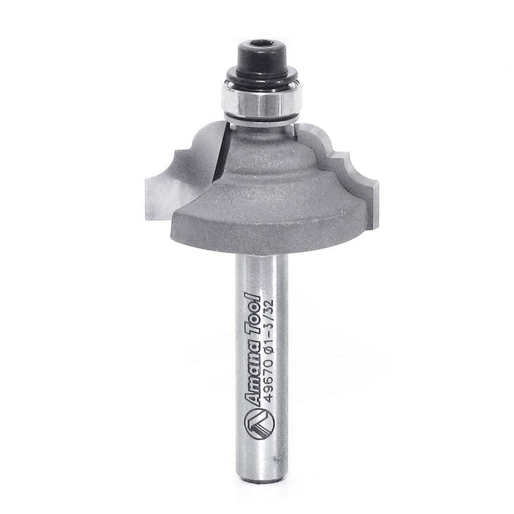 Amana Tool. Classical Stile Router Bit | 9⁄64 Radius x 1 3⁄32 Dia x 1⁄2 x 1⁄4" Shank | 49670