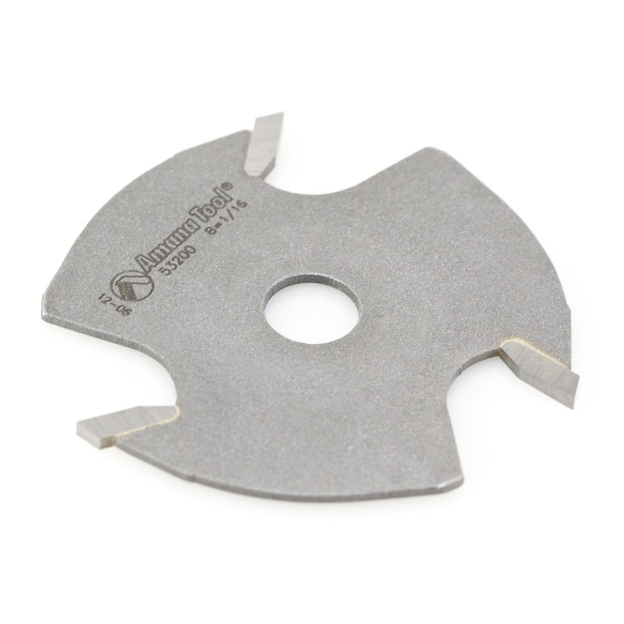 Amana Tool. 3 Wing Slotting Cutters | 1 7⁄8 Dia x 1⁄16 x 5⁄16 Inner Dia | 53200