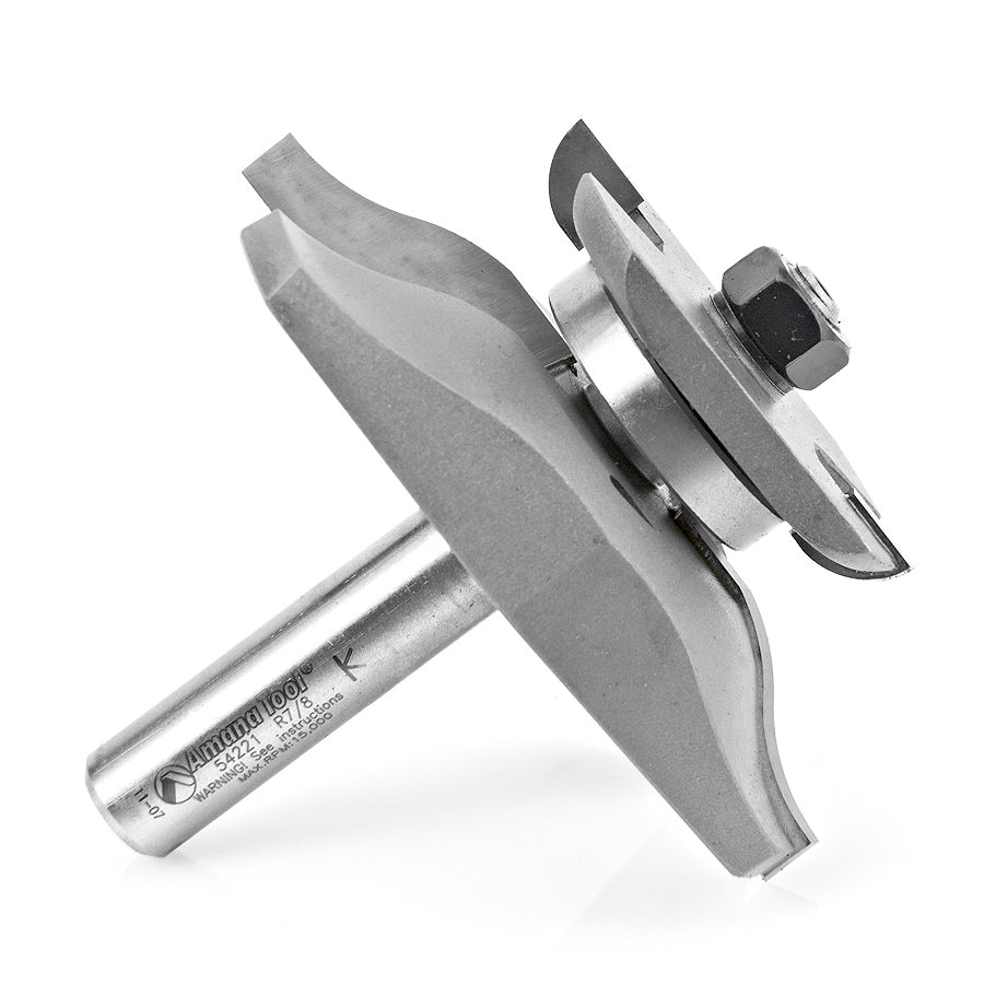 Amana Tool. Ogee Raised Panel Router Bit | 7⁄8 Radius x 3 3⁄8 Dia x 1 1⁄16 x 1⁄2" Shank | 54221