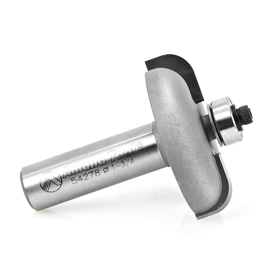 Amana Tool. Raised Panel Back Cutter Router Bit | 1⁄4 Radius x 1 3⁄4 Dia x 7⁄16 x 1⁄2" Shank | 54278
