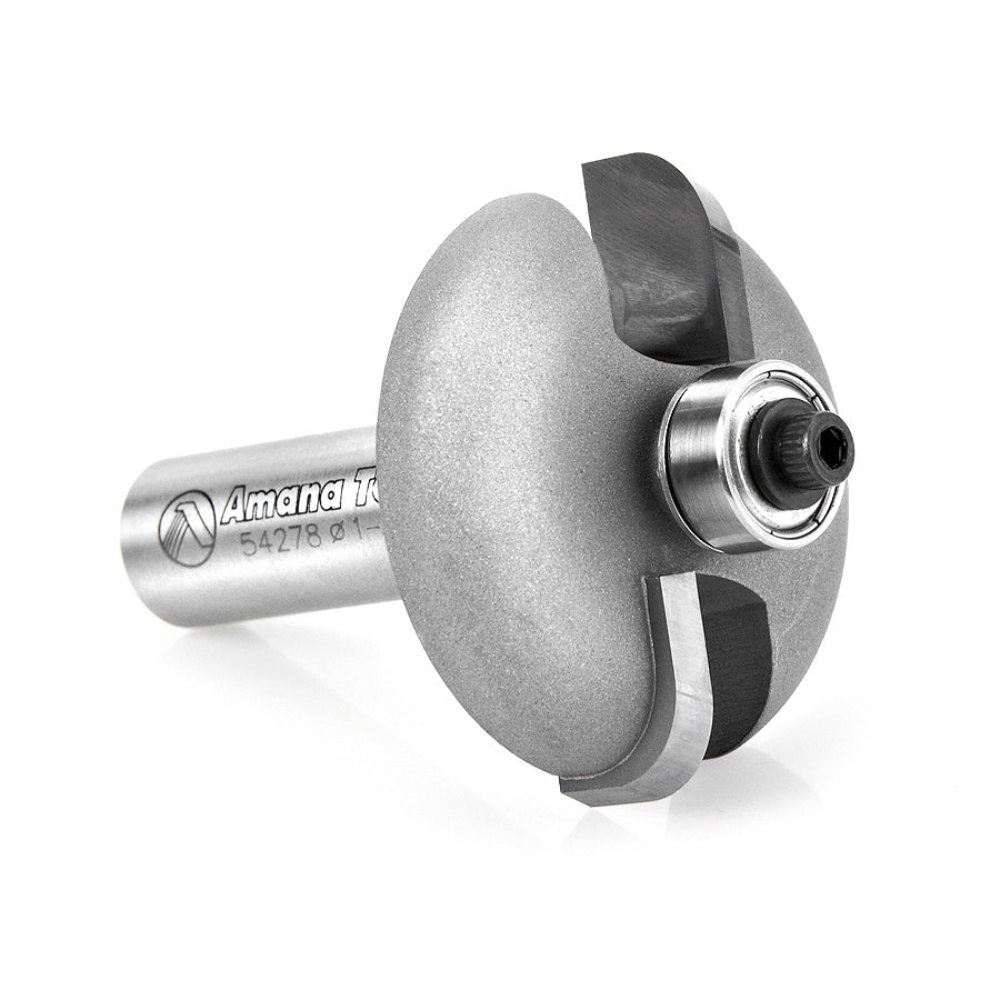 Amana Tool. Raised Panel Back Cutter Router Bit | 1⁄4 Radius x 1 3⁄4 Dia x 7⁄16 x 1⁄2" Shank | 54278