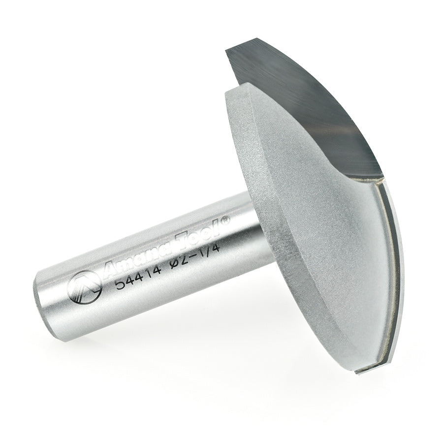 Amana Tool. Horizontal Crown Molding Router Bit | 1 3⁄4 Radius x 2 1⁄4 Dia x 5⁄8 x 1⁄2" Shank | 54414