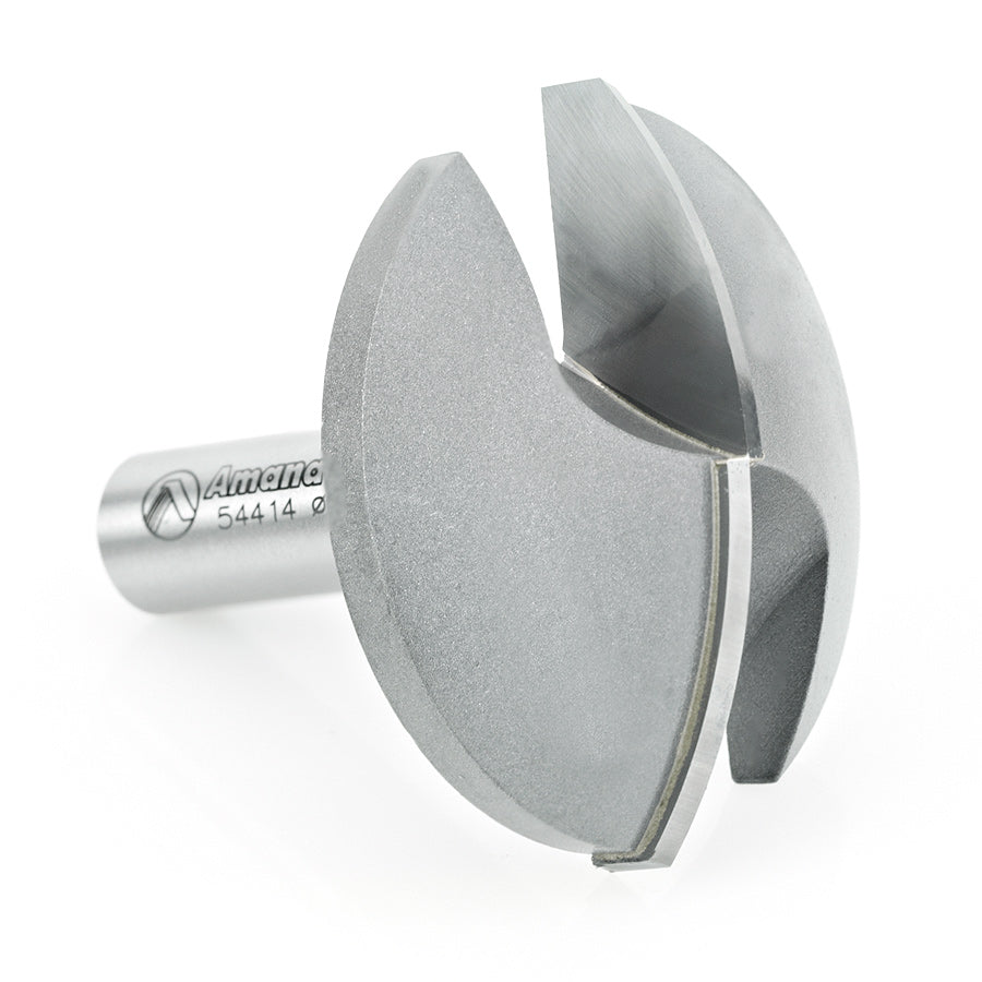 Amana Tool. Horizontal Crown Molding Router Bit | 1 3⁄4 Radius x 2 1⁄4 Dia x 5⁄8 x 1⁄2" Shank | 54414