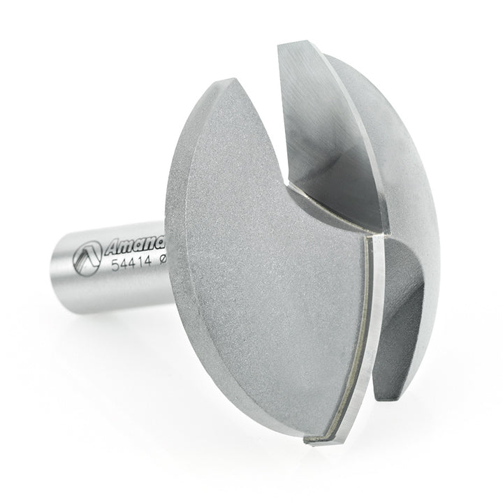 Amana Tool. Horizontal Crown Molding Router Bit | 1 3⁄4 Radius x 2 1⁄4 Dia x 5⁄8 x 1⁄2" Shank | 54414