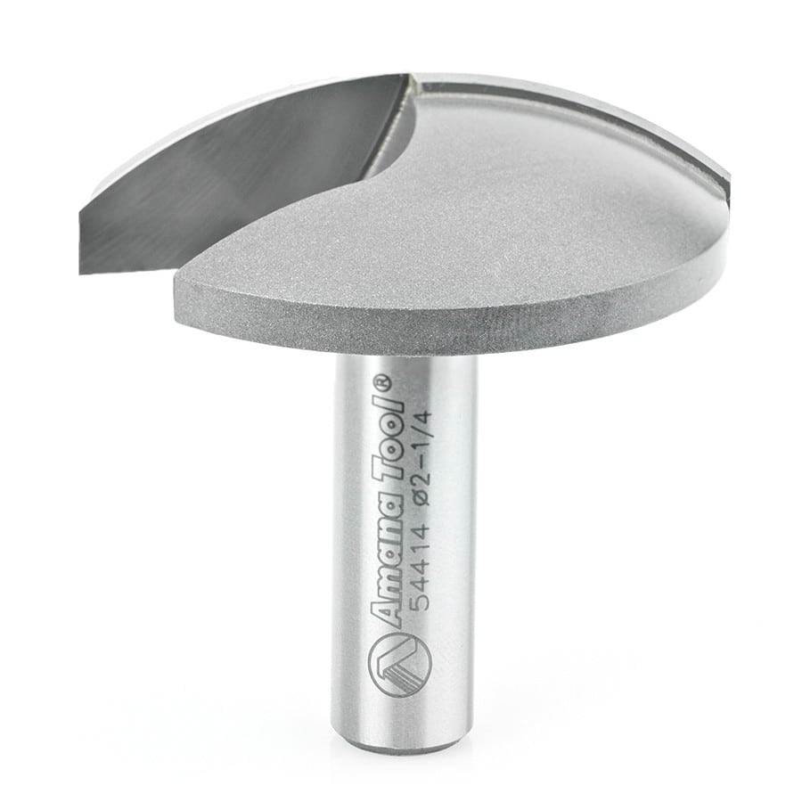 Amana Tool. Horizontal Crown Molding Router Bit | 1 3⁄4 Radius x 2 1⁄4 Dia x 5⁄8 x 1⁄2" Shank | 54414