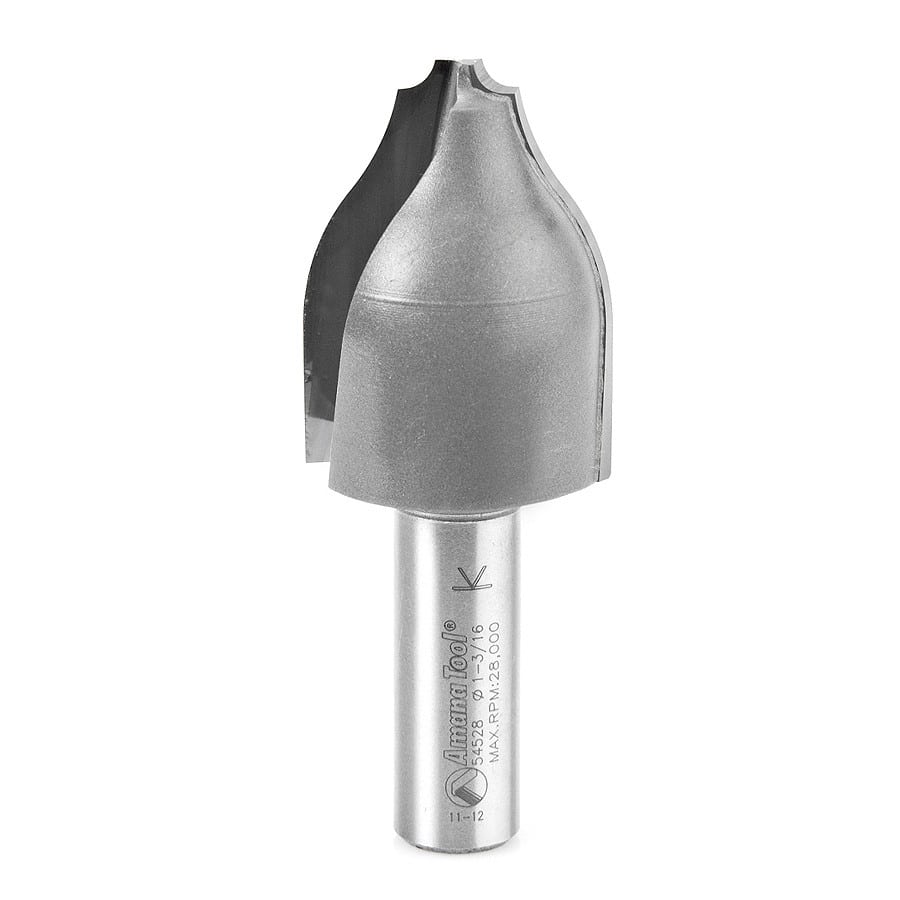 Amana Tool. Dovetail Router Bit | 8°x 1⁄2 Dia x .825 x 1⁄4" Shank | 45828