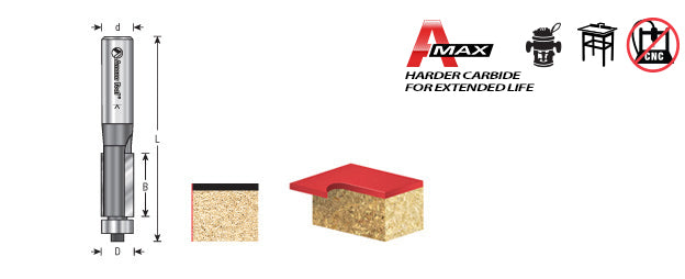 Amana Tool. Flush Trim Router Bit | Various Dia x 1 1⁄4" x 1⁄4 Shank | 47093