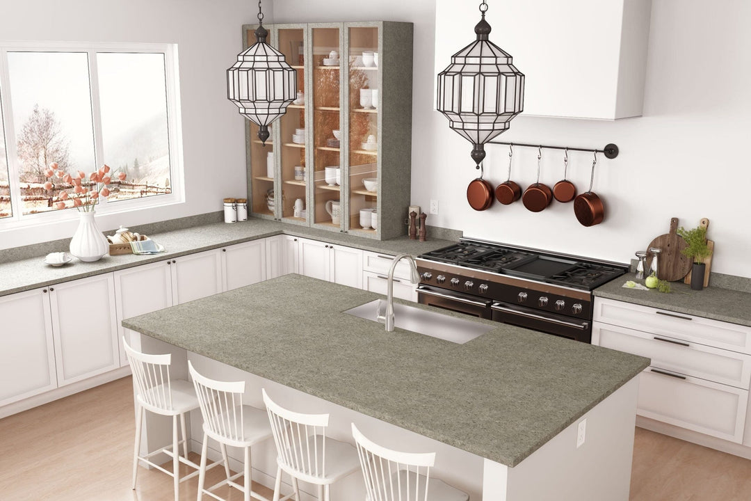 Silver Shalestone - 9307 - Traditional Kitchen Countertops