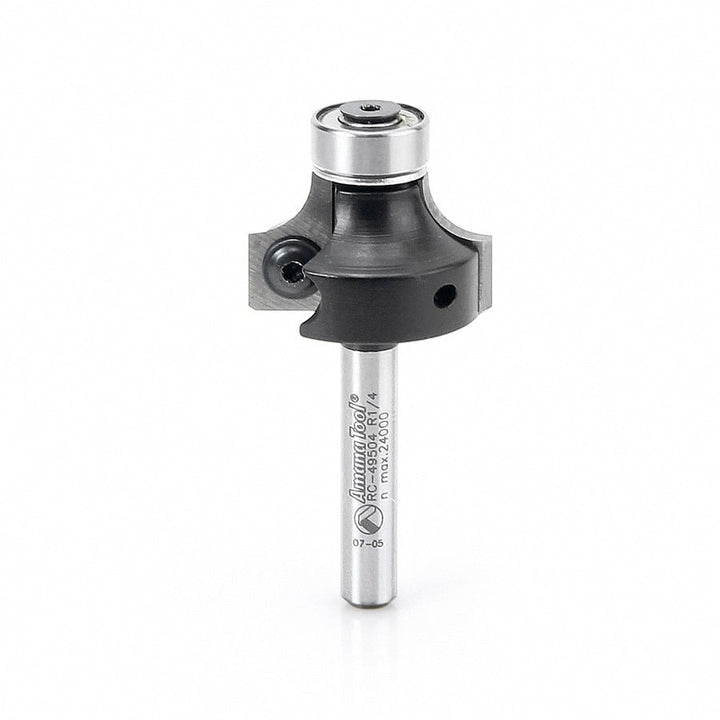 Amana Tool. Corner Rounding Router Bit | 1⁄4 Radius x 1 Dia x 1⁄2 x 1⁄4"Shank | RC-49504