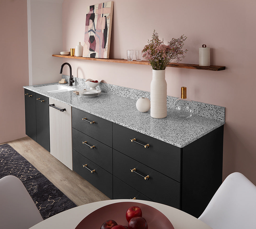 Satin Brushed Black Aluminum - 6296 - Wilsonart DecoMetal