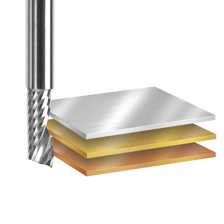 Amana Tool. 8 Piece | Aluminum Cutting CNC Spiral 'O' Flute Collection | AMS-160