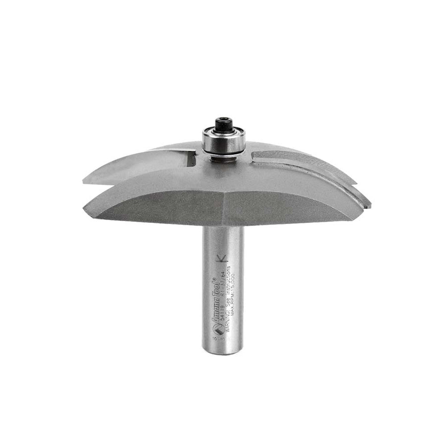 Amana Tool. Cove Raised Panel Router Bit | 1 9⁄16 Radius x 3 3⁄8 Dia x 1⁄2 x 1⁄2" Shank | 54119
