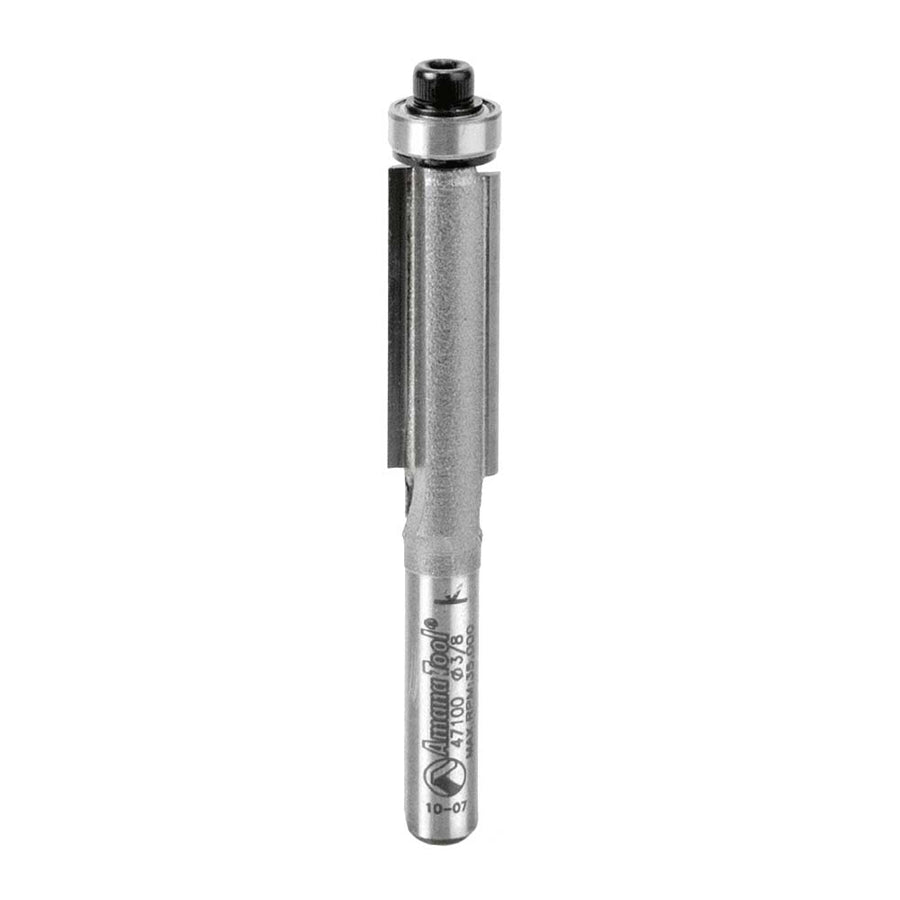 Amana Tool. Flush Trim Router Bit | 3⁄8 Dia x 1" x 1⁄4 Shank | 47100