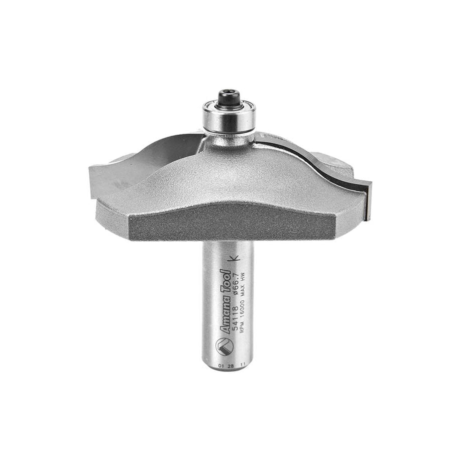 Amana Tool. Ogee Raised Panel Router Bit | 3⁄4 Radius x 2 5⁄8 Dia x 5⁄8 x 1⁄2" Shank | 54118