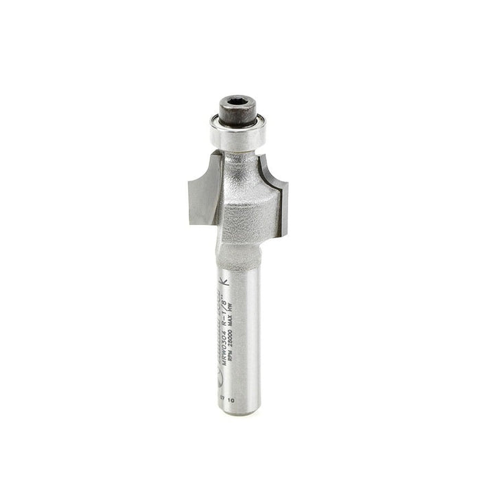 Amana Tool. Miniature Corner Rounding Router Bit | 1⁄8 Radius x 9⁄16 Dia x 7⁄16 x 1⁄4" Shank | MRW0304