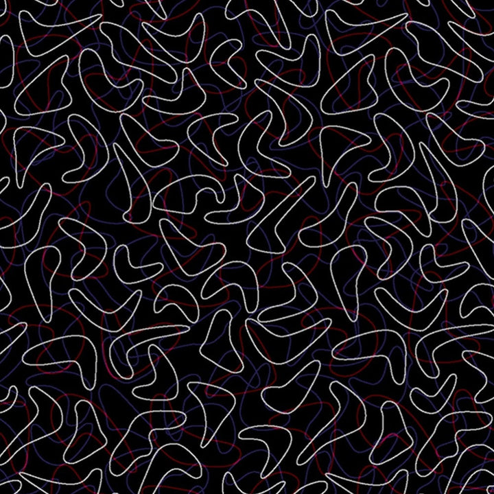 Ebony Red Boomerang - Y0531 - Wilsonart Virtual Design Library Laminate Sheets