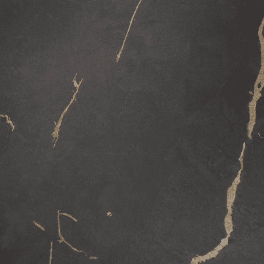 Brass Veined Black Marble - 8254 - Formica InDepth Surfacing Laminate Sample