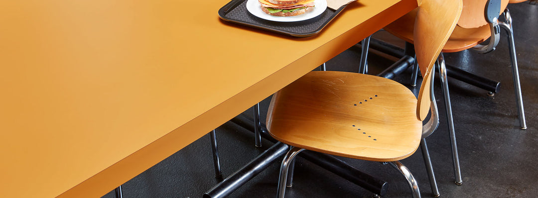 1193 Gold Braze Table - Formica Laminate