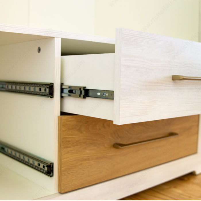 Full Extension Side Mount Drawer Slides - Self Close